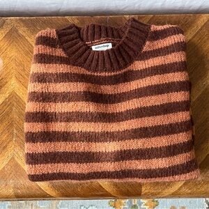 Mittoshop brand orange/brown Striped Sweater